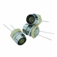 LED 12mm, u kromiranom kučištu, zelena