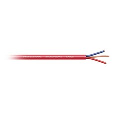 Mikrofonski kabel, 6mm, dvožilni, crveni