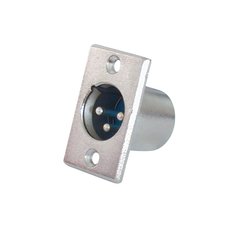 XLR  tropolni panel utikač, metalni