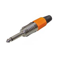 Jack 6.3 mm, mono, narančasti, metalni
