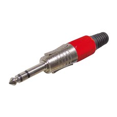 Đek, 6.3mm, stereo, crveni, metalni