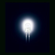LED 3mm, bijela, 2500mcd